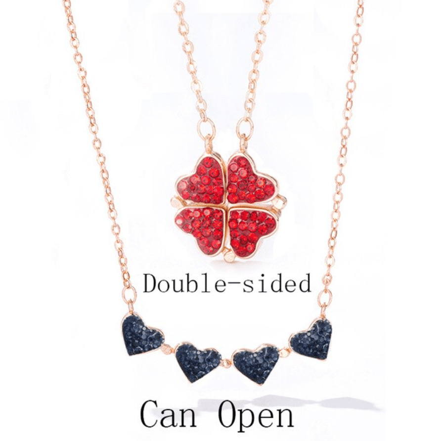 Mother's Day Sale 50% OFF⇝💓Four Leaf Heart Shape Lucky Necklace