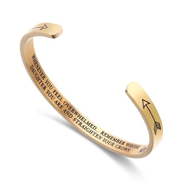 🎁Christmas Sale🎄For Daughter - Whenever You Feel Overwhelmed...Crown Bracelet