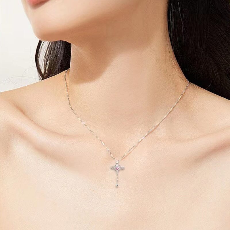 💐MOTHER'S DAY PRE-SALE💖PINK ANGEL WINGS NECKLACE 