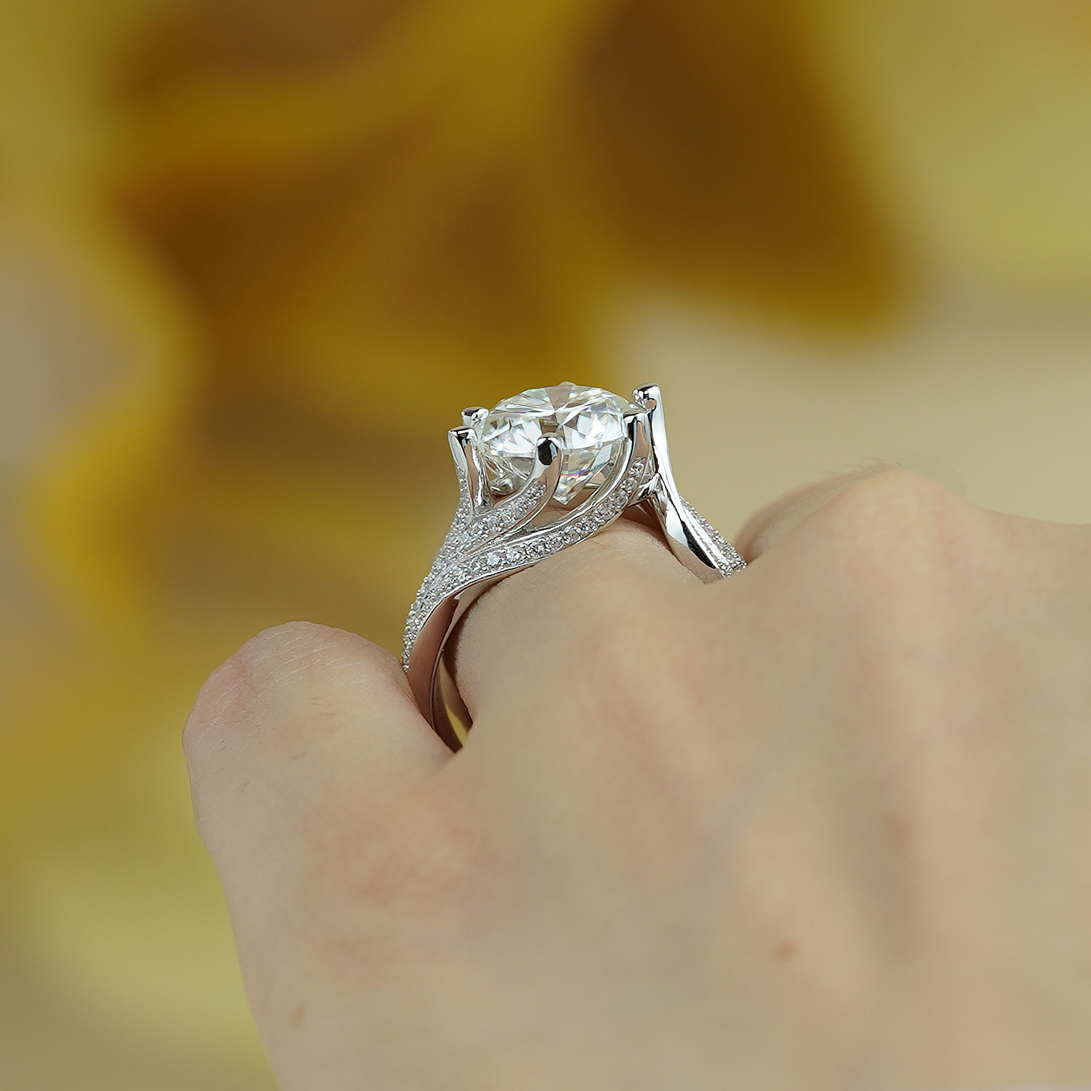 💐Mother's Day Pre-Sale💝3 Carat Super Sparkling Moissanite Ring