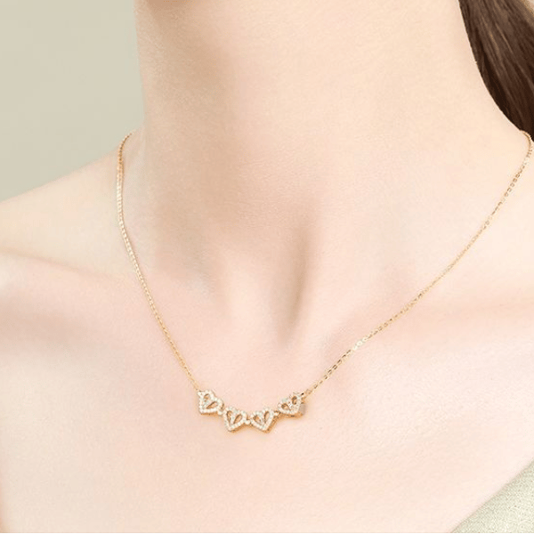 Mother's Day Sale 50% OFF⇝💓Four Leaf Heart Shape Lucky Necklace
