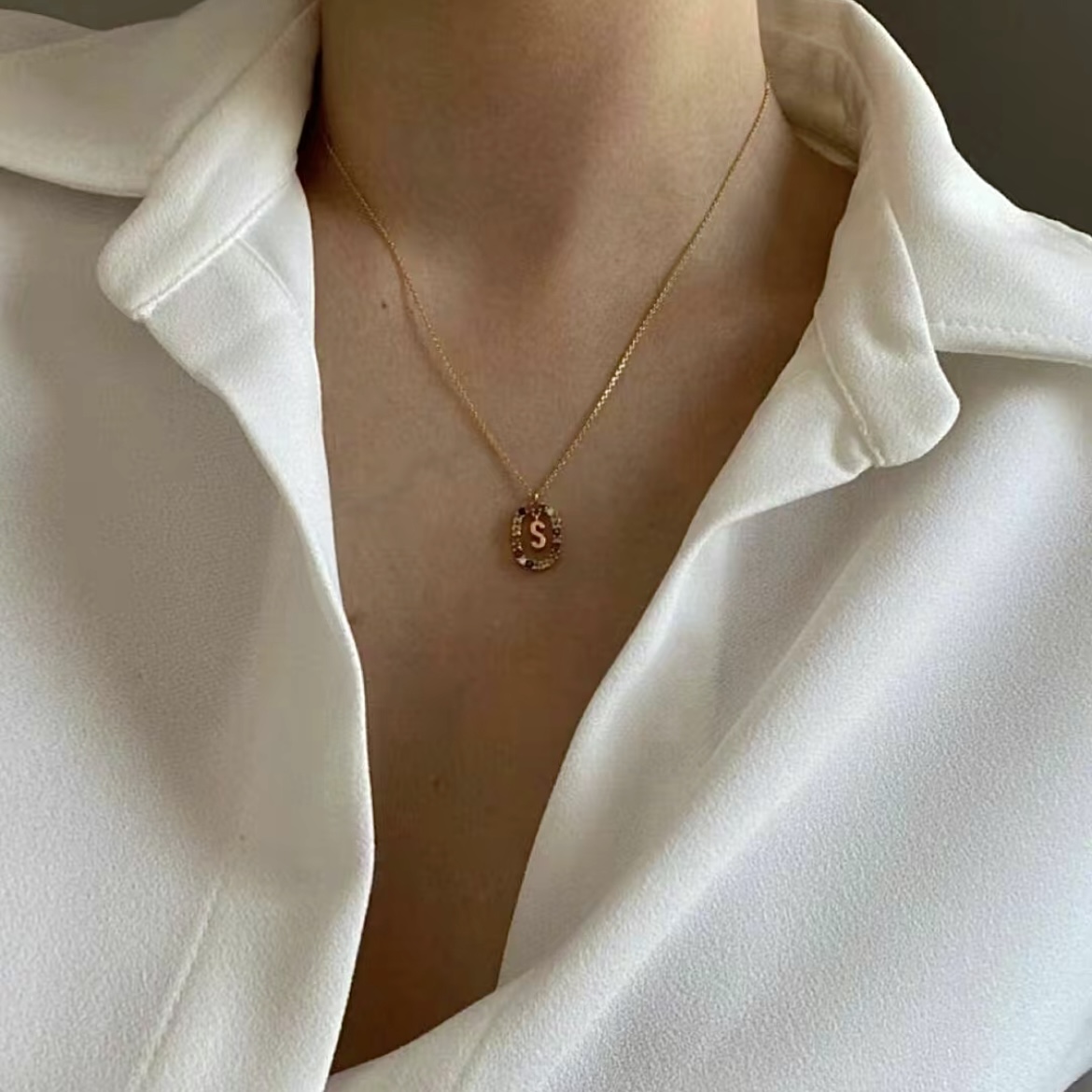 Diamond Alphabet Necklace - Define It By You