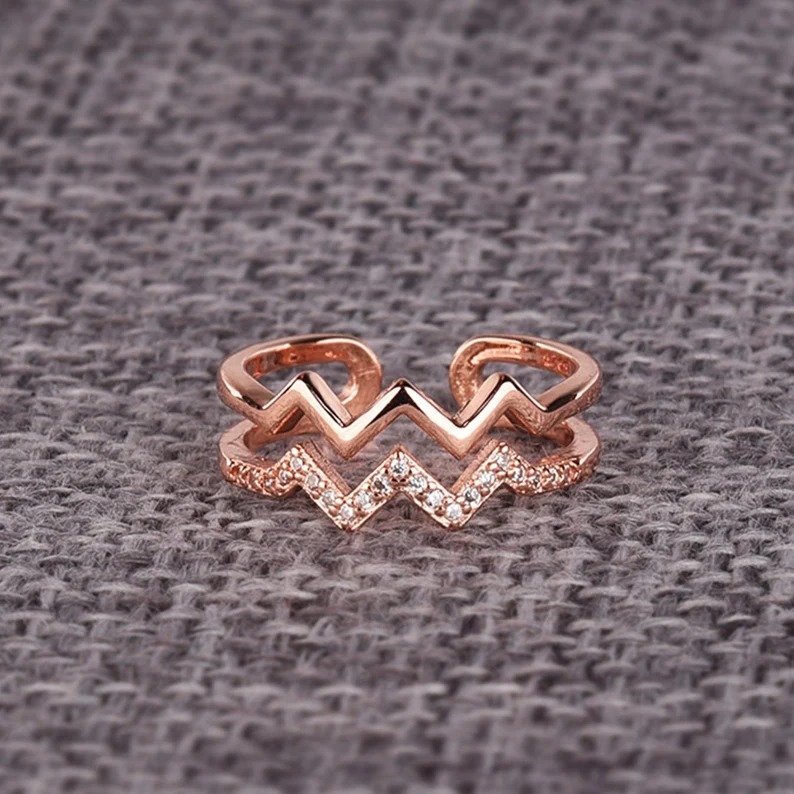 To My Daughter 'Highs and Lows' Ring