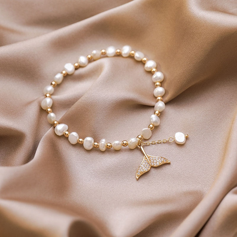 FRESHWATER PEARL MERMAID BRACELET
