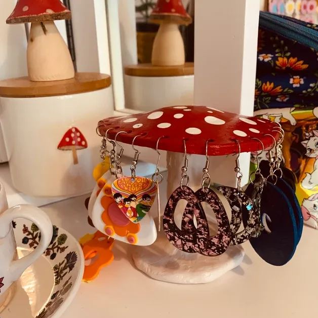 🍄Mushroom Earring Holder Decorative Ornament