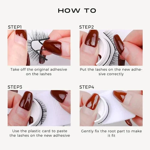 🔥REUSABLE ADHESIVE EYELASHES