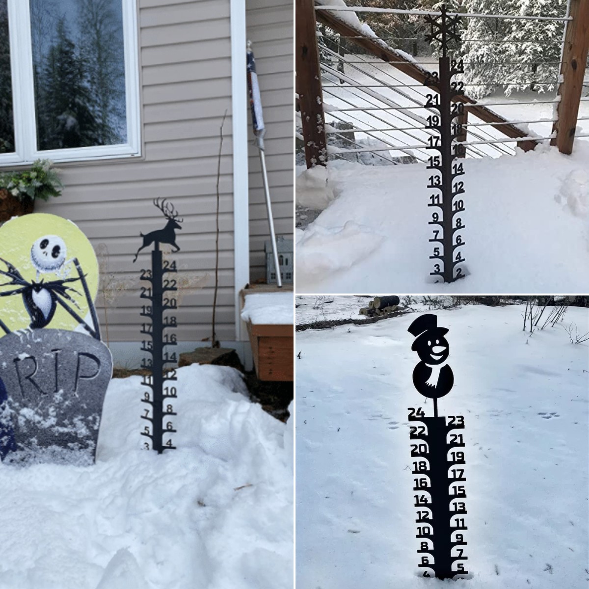 Iron Art Snow Gauge❄-Great Unique Gift🎁