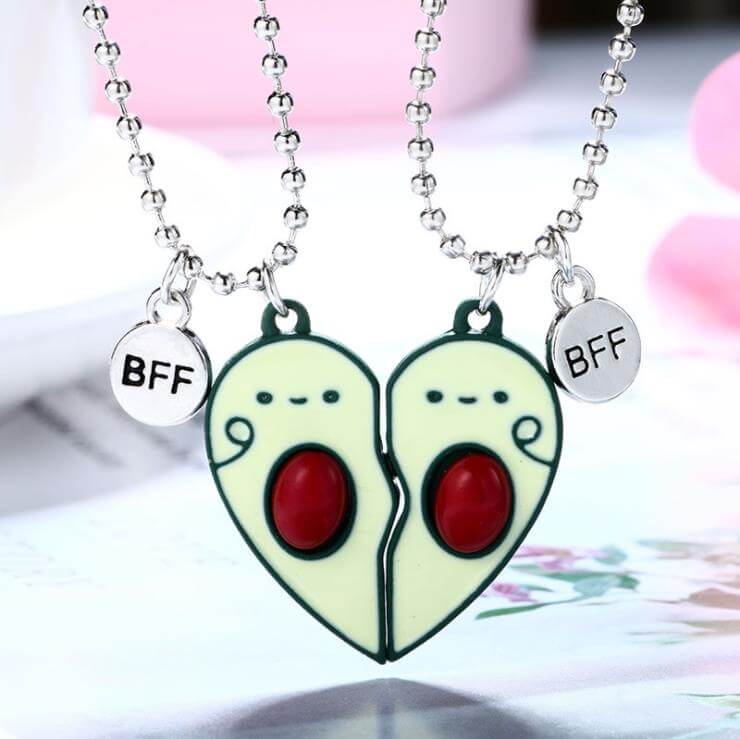 BFF Heart Friendship Necklace