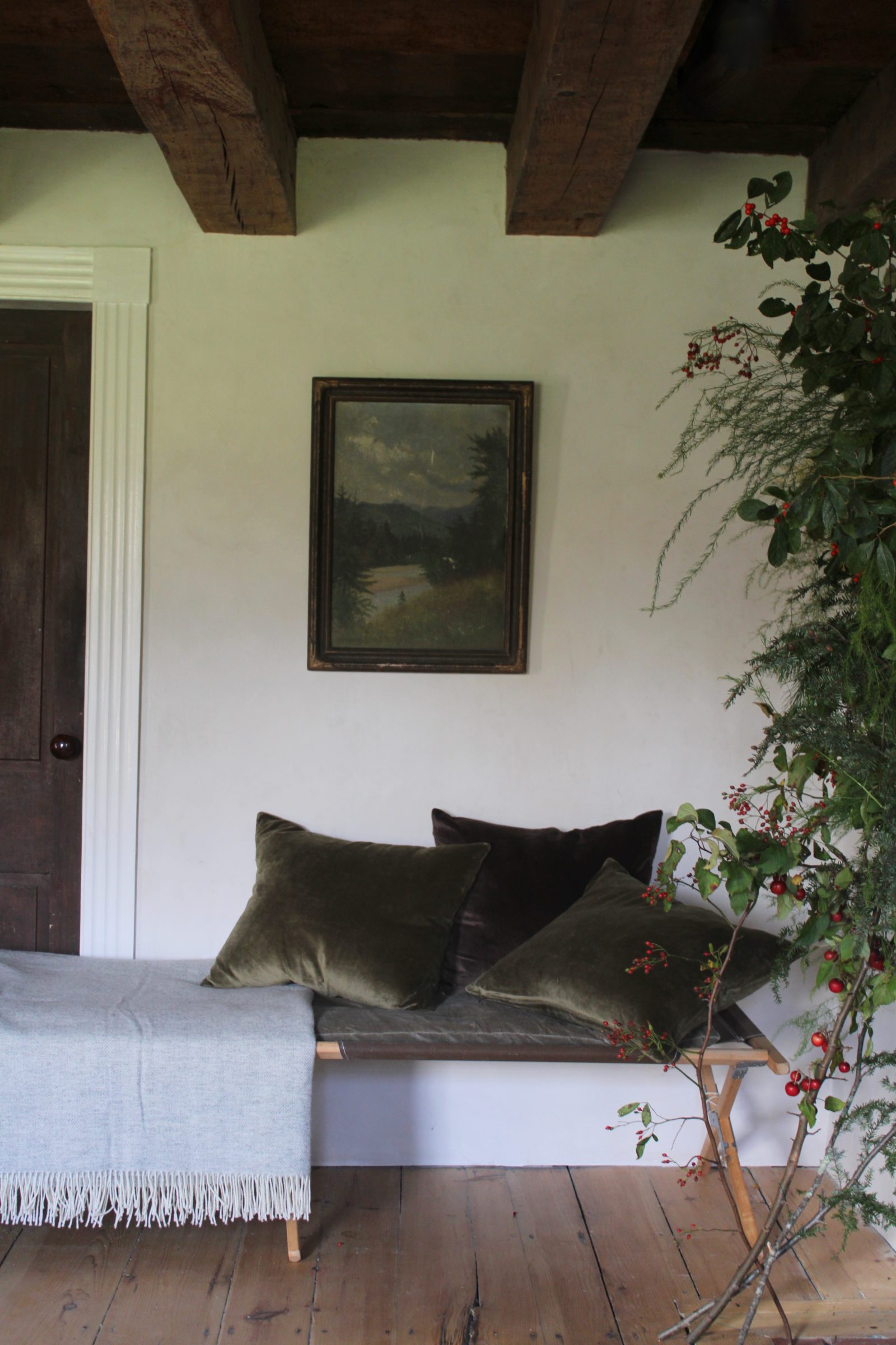 velvet cushion cover & insert hennaMartinhuset