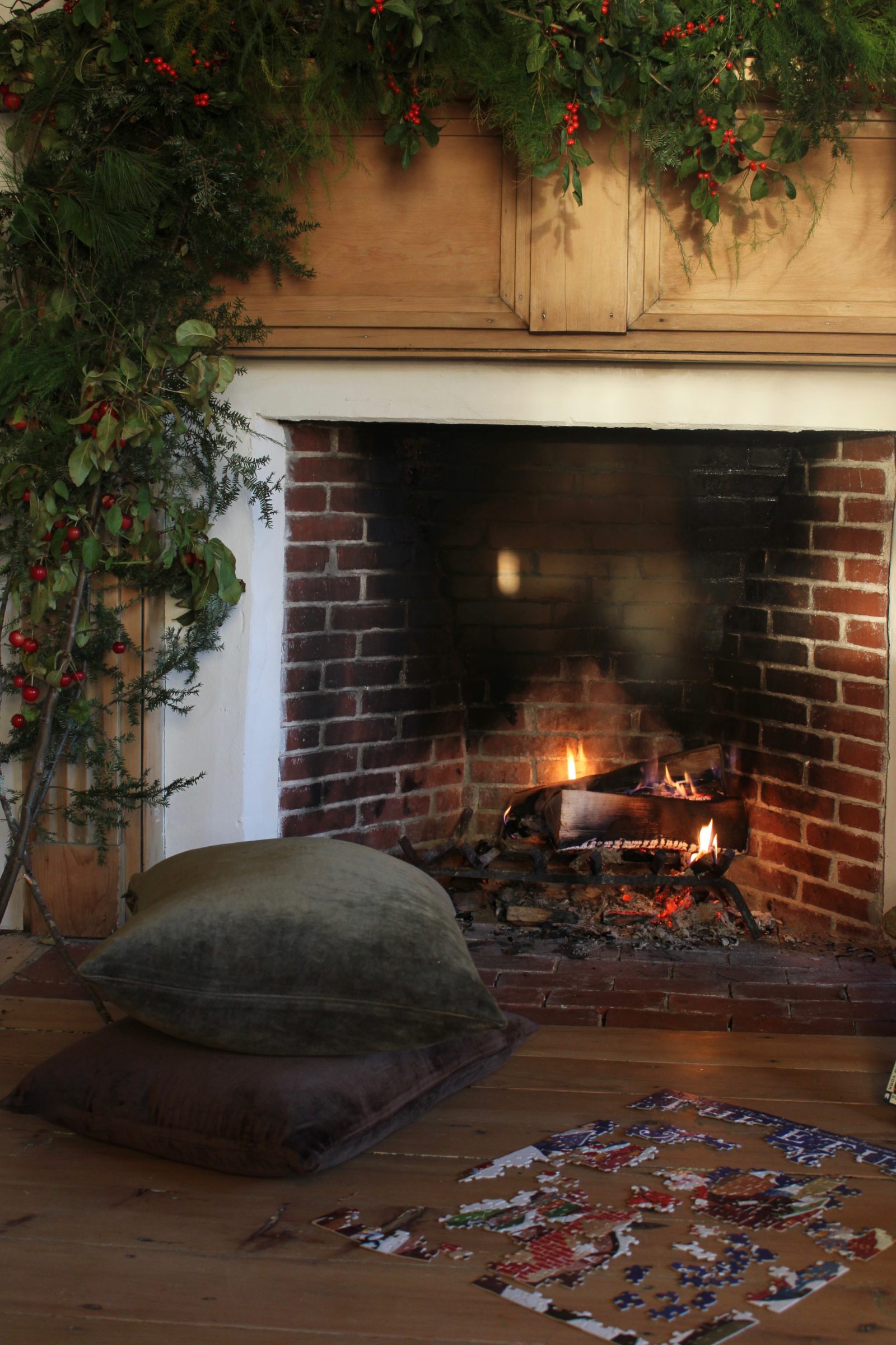 velvet cushion cover & insert – henna