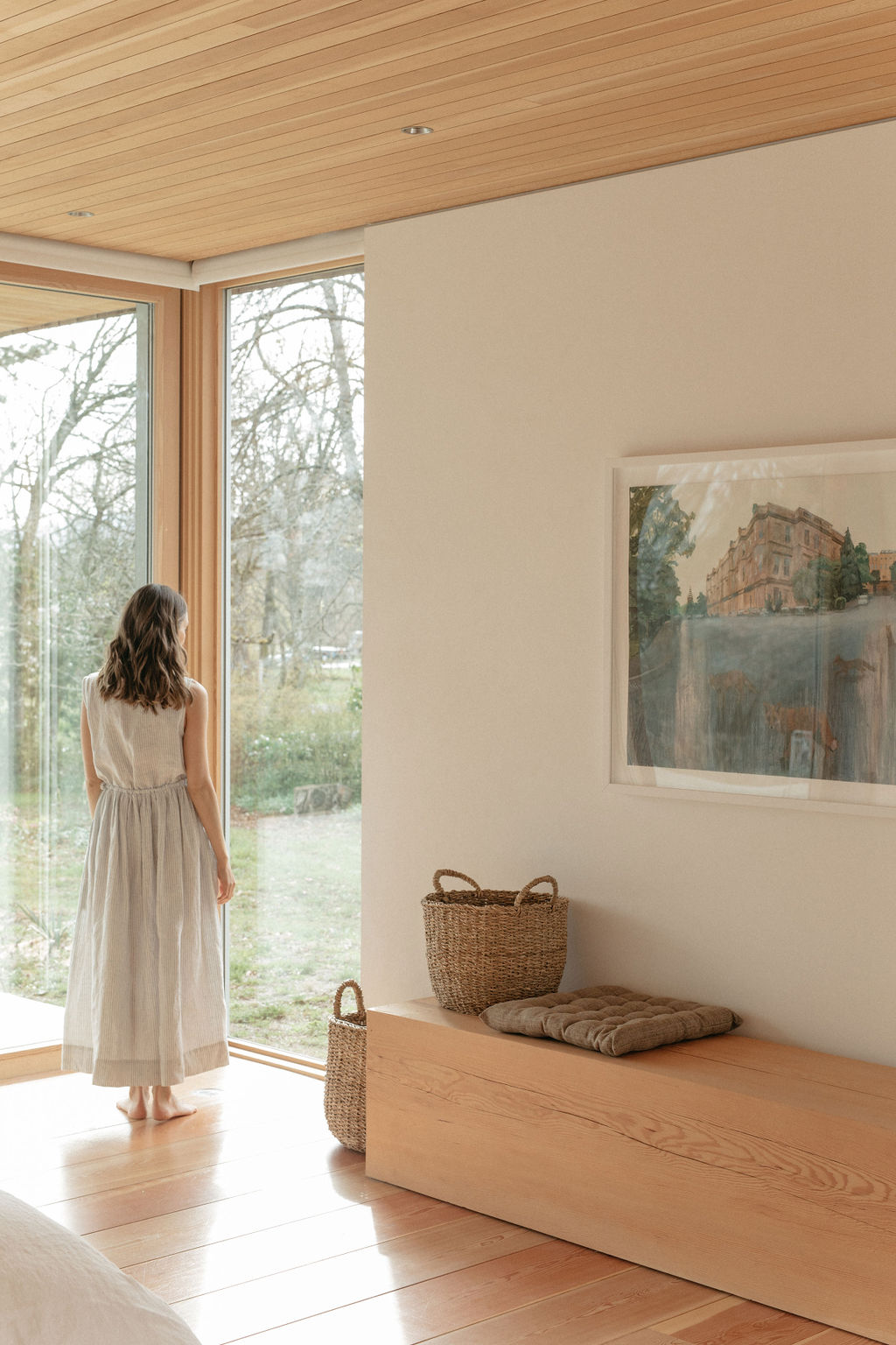 seat cushion with filling – camel