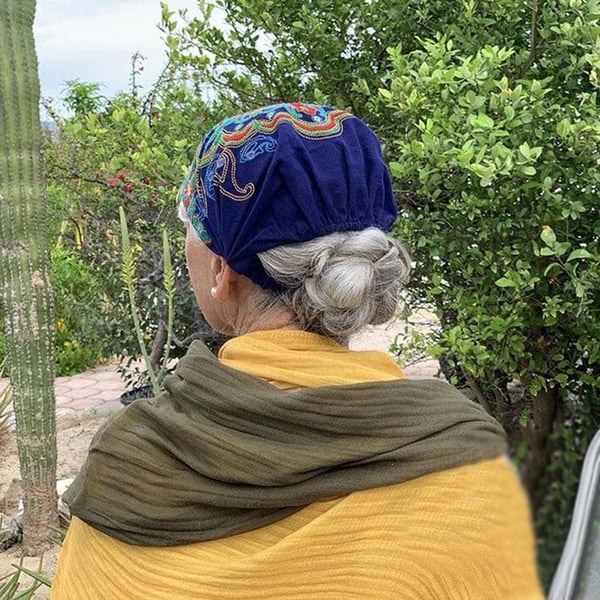 Embroidered Bandana Caps