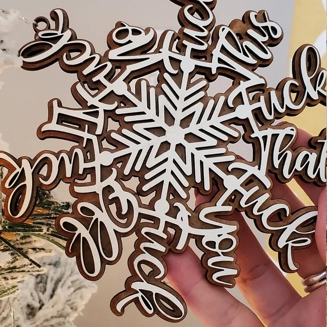 Funny Christmas Ornament | Perfect ornament for annual summary | A set of 2pcs