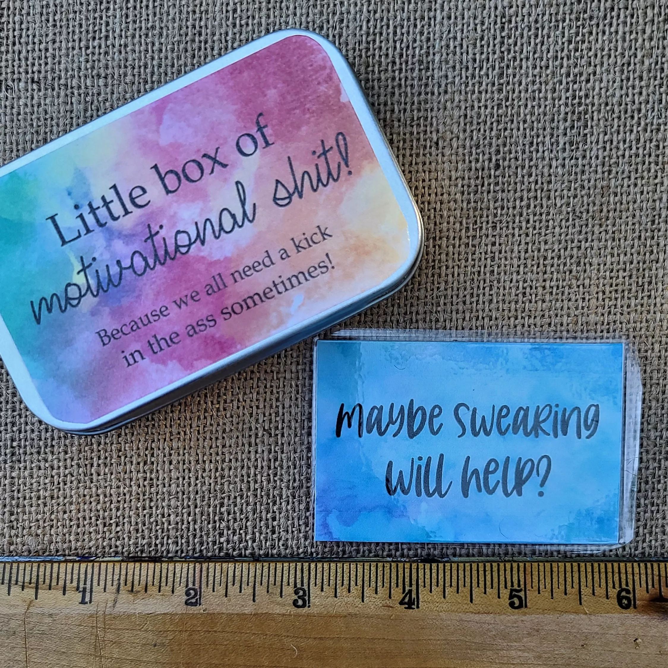 Little Box of Funny Positive Motivation Cards(1 Set of 20 Sheets)