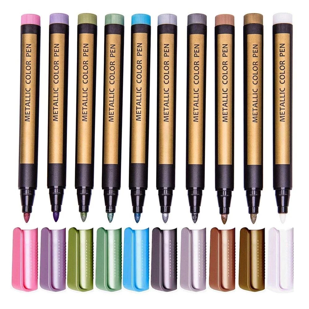 Metallic Marker Pens, Paint Pens For Rock Painting, Scrapbooking