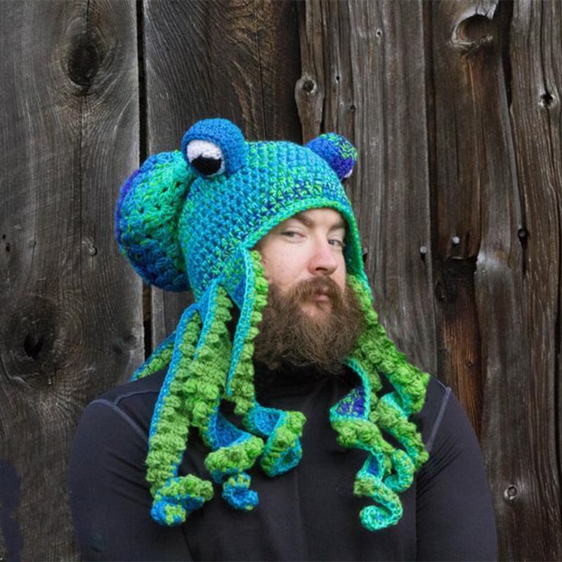 Birthday Gift Crochet Octopus Hat 