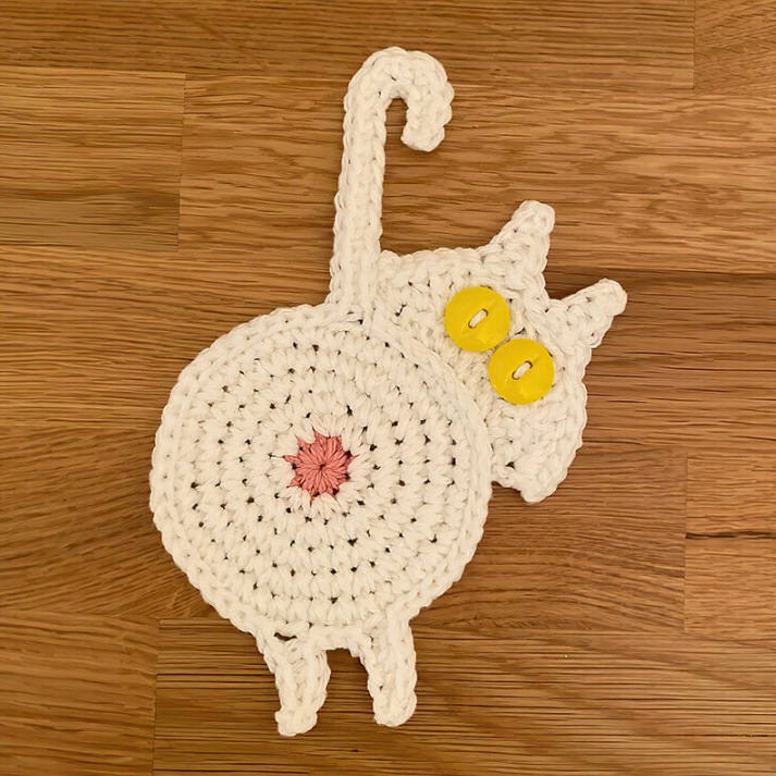 🔥Hot Sale -🐱Cute Cat Butt Coasters-Buy 3 Get 1 Free🎉