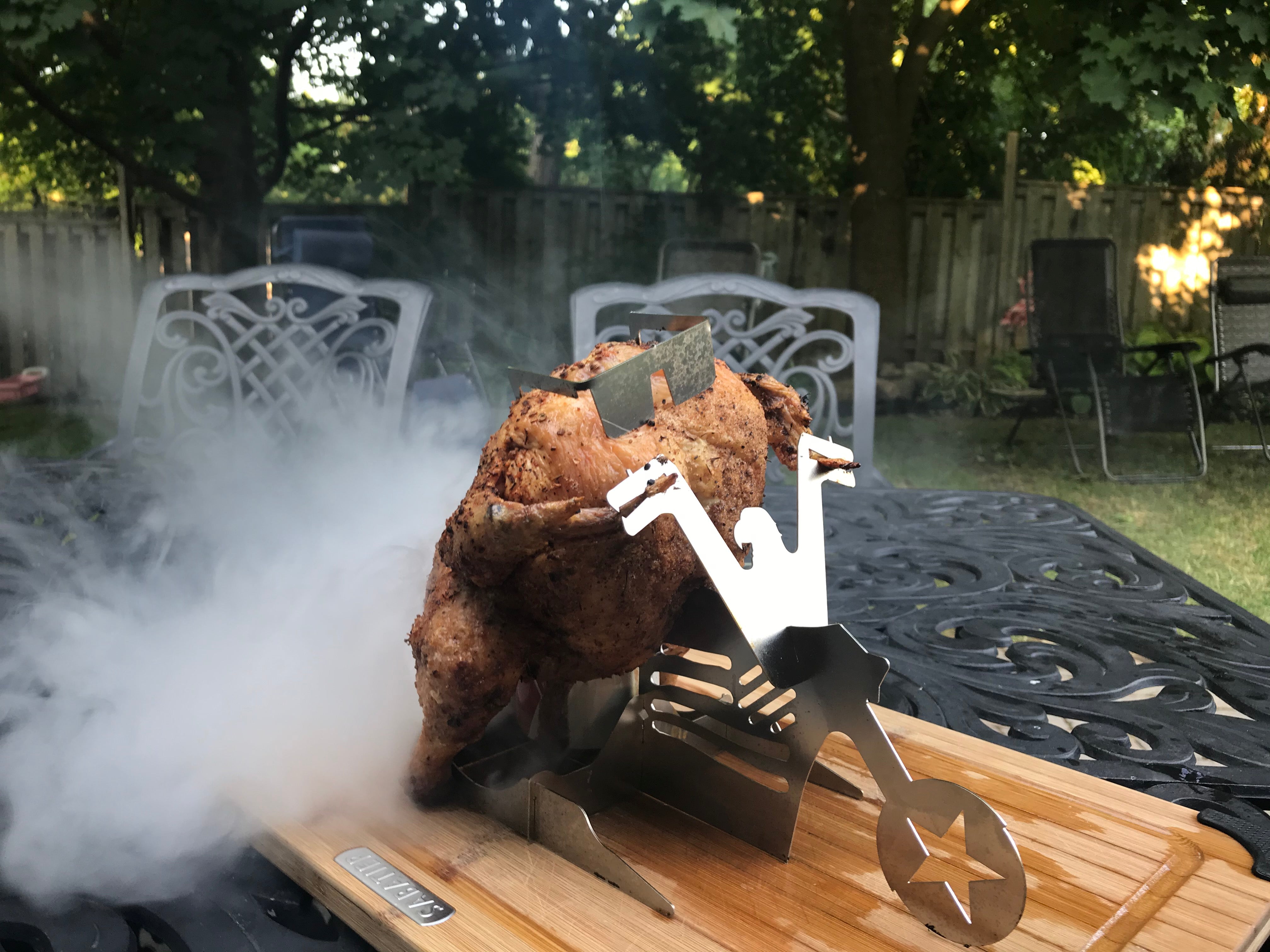 Thanksgiving Gift Merica Biker  Chicken Beer Stand