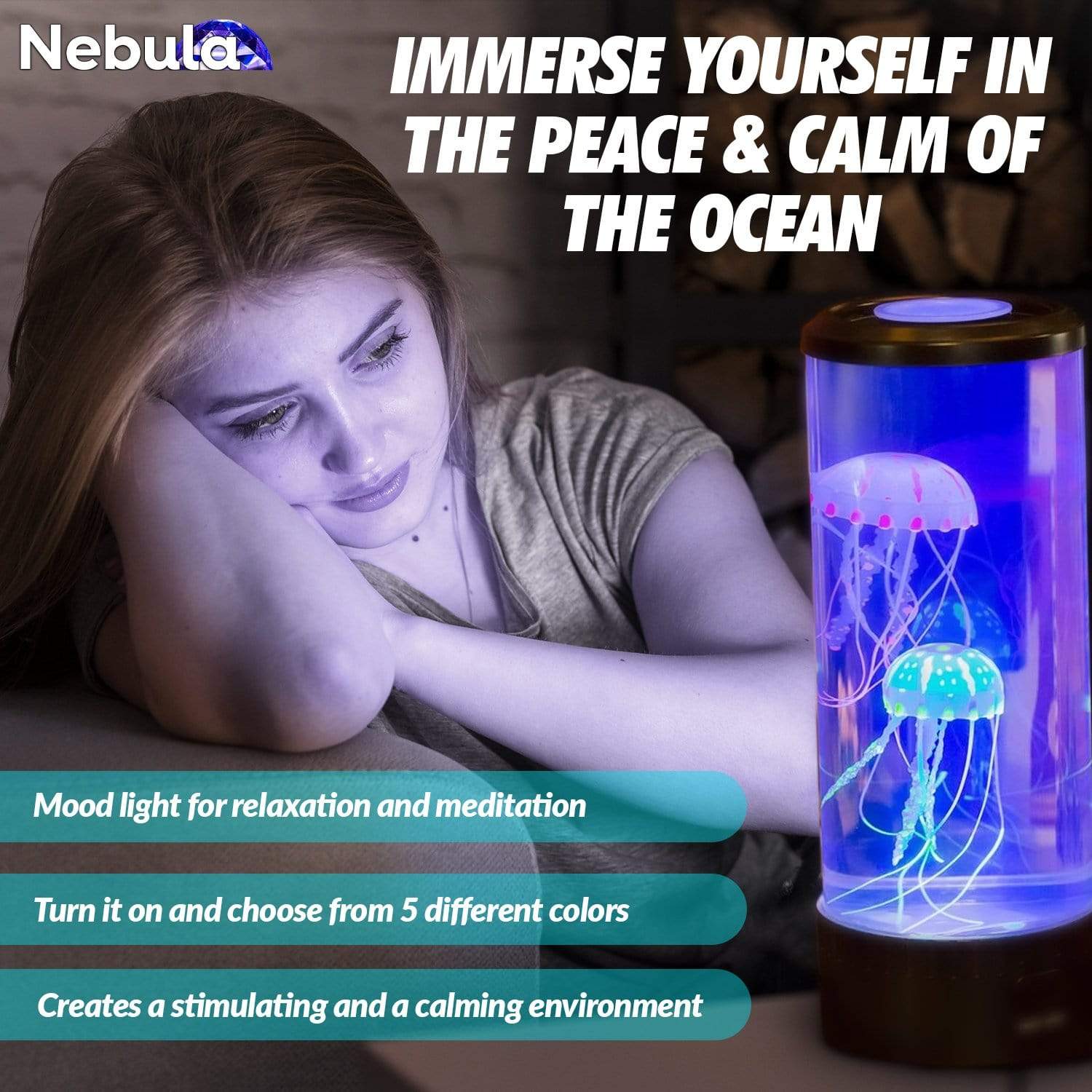 Birthday Gift-The Jellyfish Aquarium Lamp By Nebula