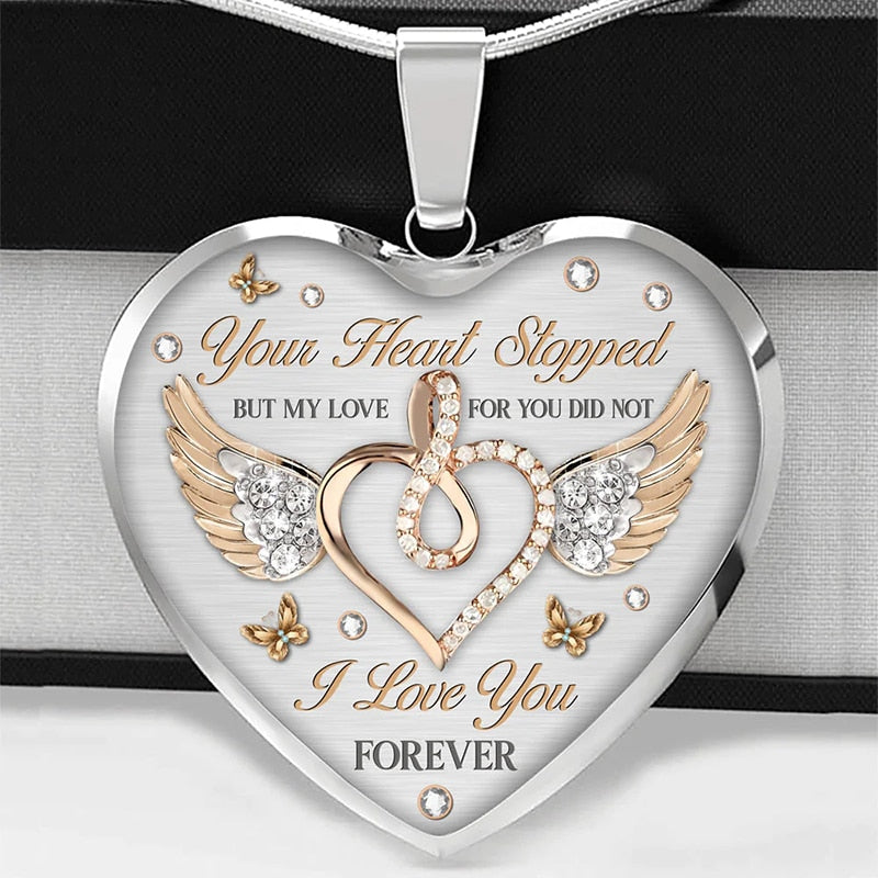 Wedding Gift My Heart Stop Beating Still Love You Necklace