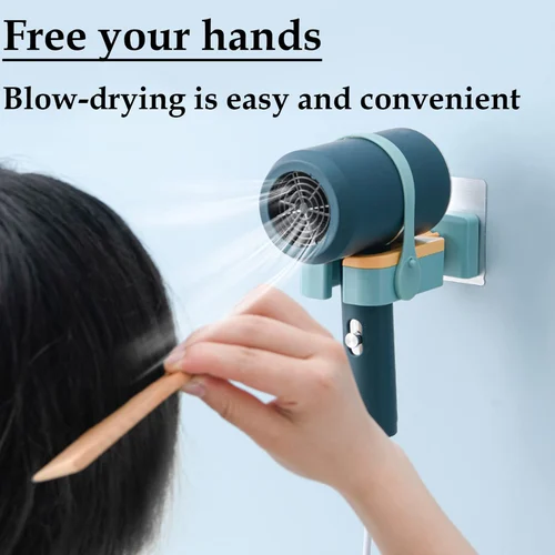 Rotatable Wall Mounted Hair Dryer Holder