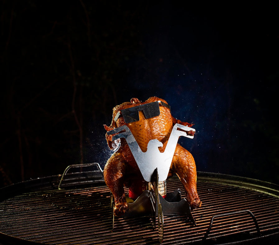 Thanksgiving Gift Merica Biker  Chicken Beer Stand