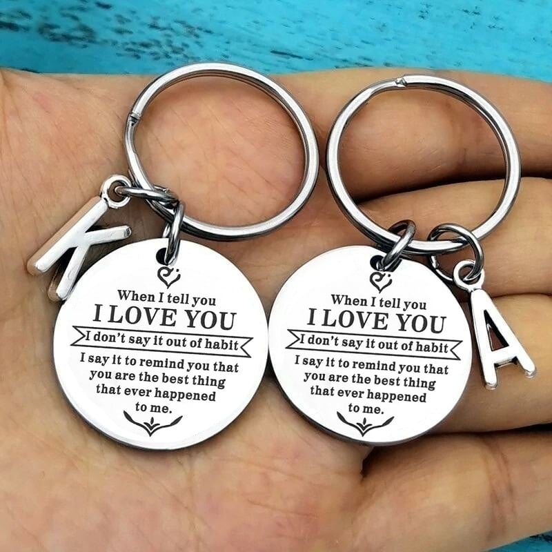 💓 ( Best Father Mother Gift ) When I tell you I LOVE YOU Keychain