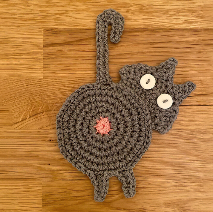 🔥Hot Sale -🐱Cute Cat Butt Coasters-Buy 3 Get 1 Free🎉