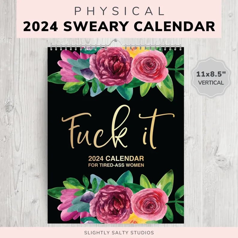 2024 Calendar For Tired-Ass Women (Buy 2 Free Shipping)