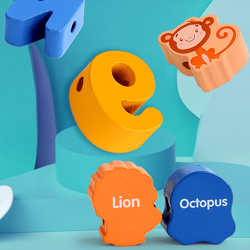 🎄Last Day 40% OFF - Educational Lacing Beads (106 PCS & 🎁Send storage box)