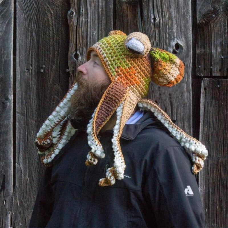 Birthday Gift Crochet Octopus Hat 