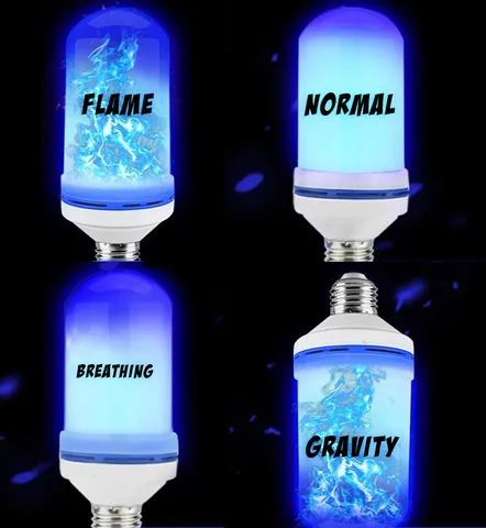 LED FLAME LIGHT BULB WITH GRAVITY SENSING EFFECT