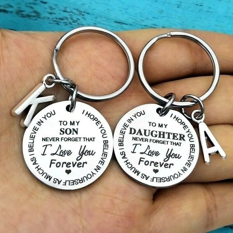 ( Best Father Mother Gift)My Son / Daughter I Love You Forever Keychain