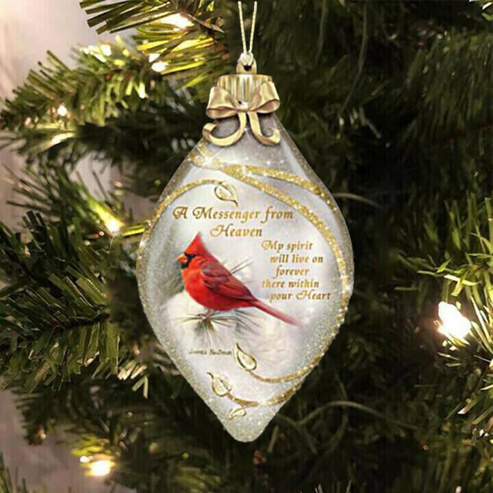 Women Gift-Messenger From Heaven Illuminated Cardinal Art Ornament
