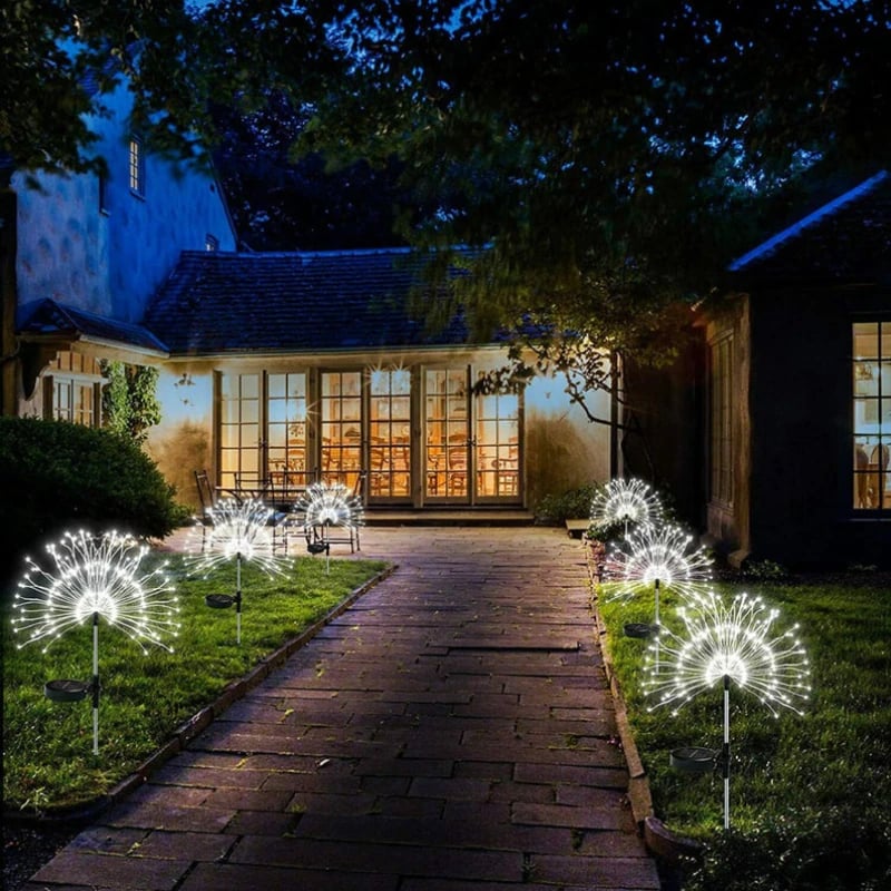 Last Day 50% OFF🔥Waterproof Solar Garden Fireworks Lamp