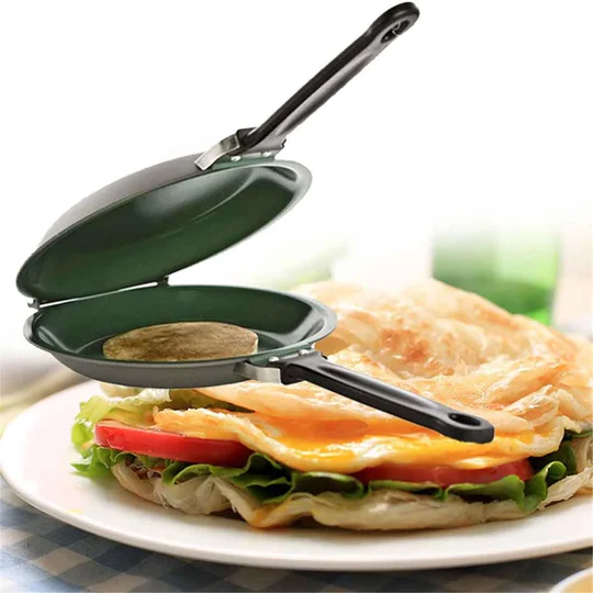 (💕Christmas Sale) DOUBLE SIDED NON-STICK FRYING PAN