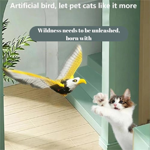 🔥LAST DAY 49% OFF-Simulation Bird Interactive Cat Toy for Indoor Cats