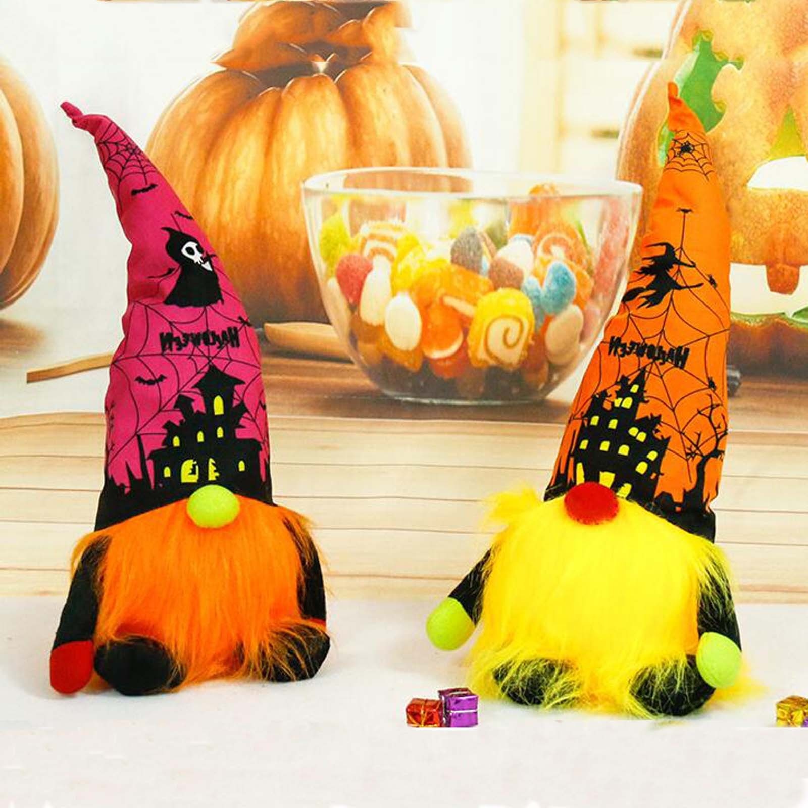Halloween Plush Gnomes Decoration Handmade Craft Tomte Swedish Gnome