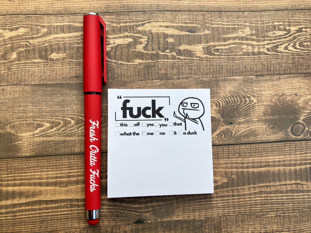 Fresh Outta Fucks Pad and Pen