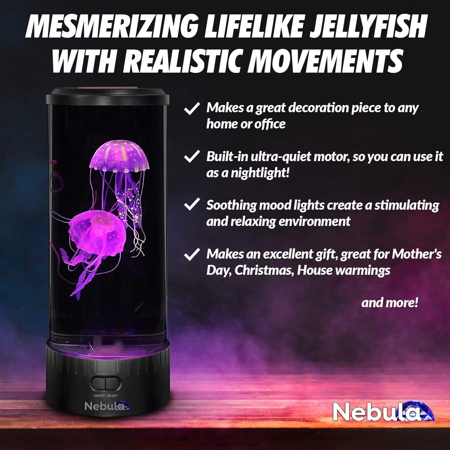 Birthday Gift-The Jellyfish Aquarium Lamp By Nebula