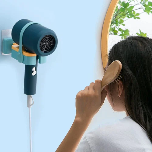 Rotatable Wall Mounted Hair Dryer Holder