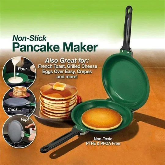 (💕Christmas Sale) DOUBLE SIDED NON-STICK FRYING PAN