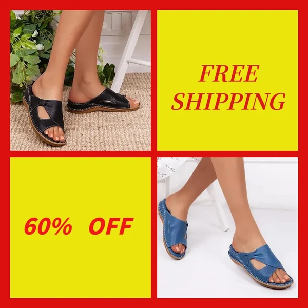 🔥Last Day 49%🔥2023 Women Casual Summer Daily Comfy Slip On Sandals