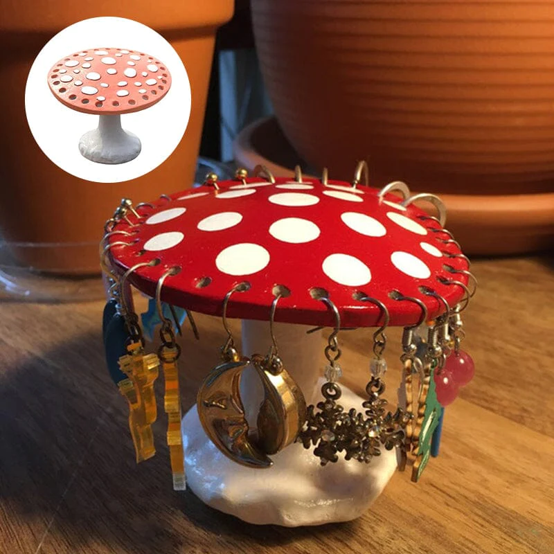 Cute Mushroom Earring Holder