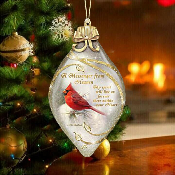 Women Gift-Messenger From Heaven Illuminated Cardinal Art Ornament