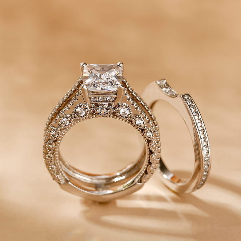 Wedding Gift 5 Carat Sparkling Moissanite Ring