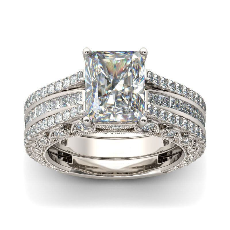 Wedding Gift 5 Carat Sparkling Moissanite Ring