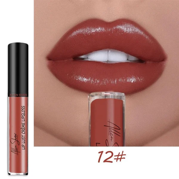 12 Colors Cream Texture Lipstick Waterproof 🔥 - 50% OFF TODAY