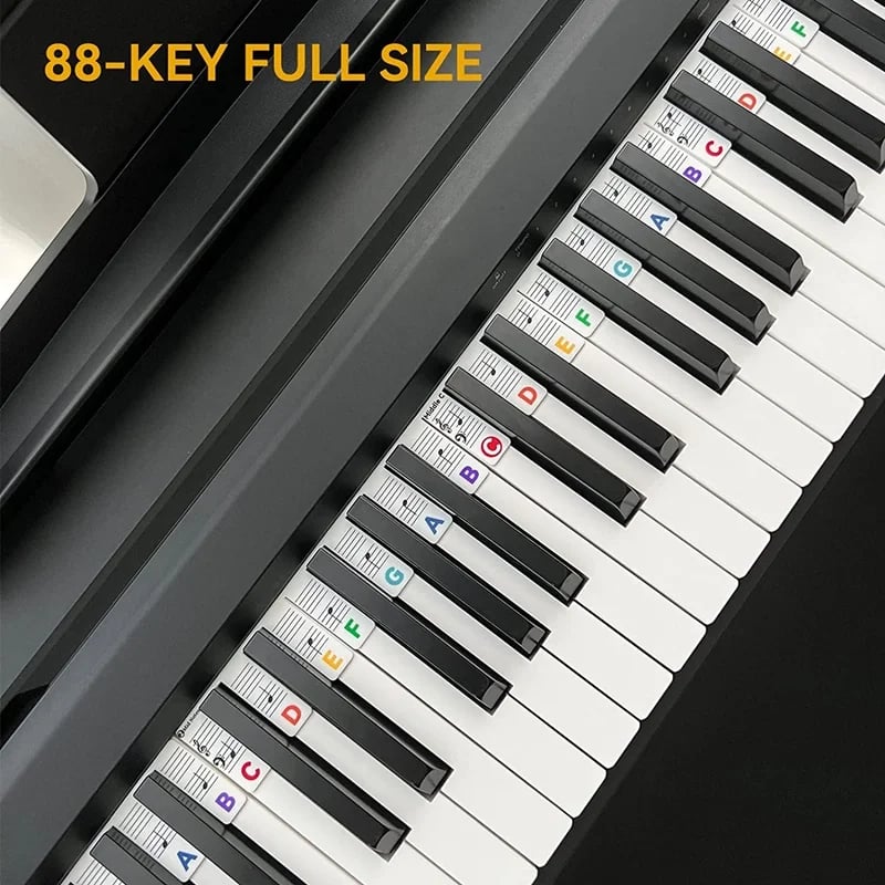 (💝Christmas Pre Sale 50% OFF!!)-🎄Removable Piano Keyboard Note Labels