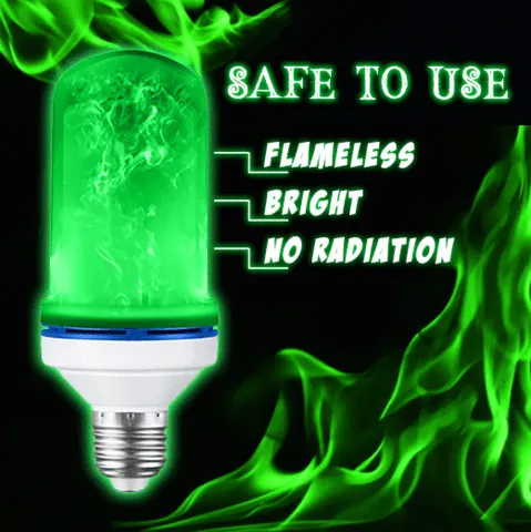 LED FLAME LIGHT BULB WITH GRAVITY SENSING EFFECT